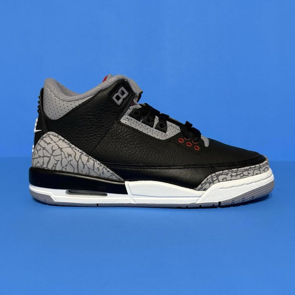 Nike Air Jordan 3 Retro OG GS Black Cement shoes DM0967-010 Youth 4 / Women 5.5